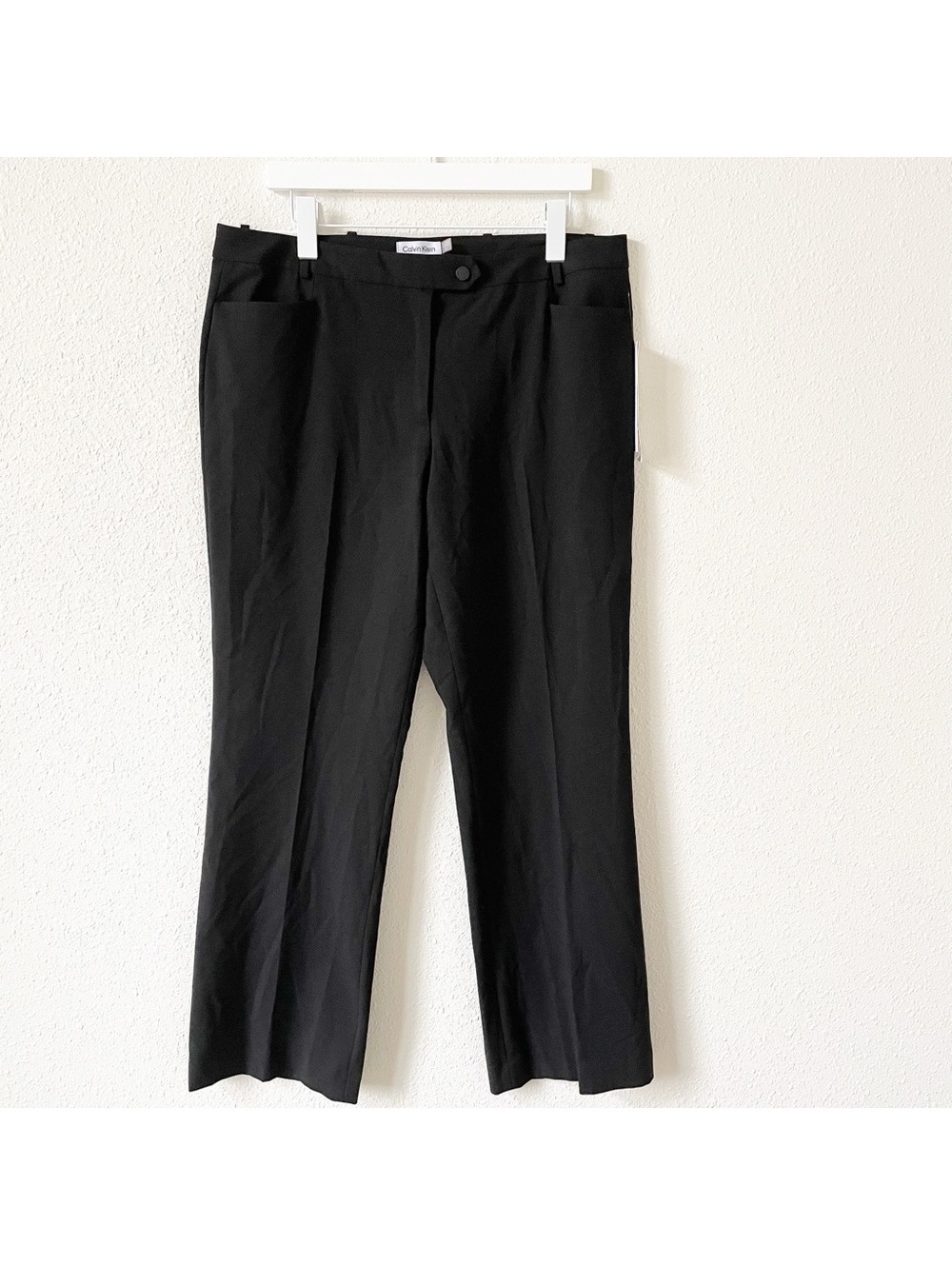 Calvin Klein Modern Fit Pants Black Size 12 NEW